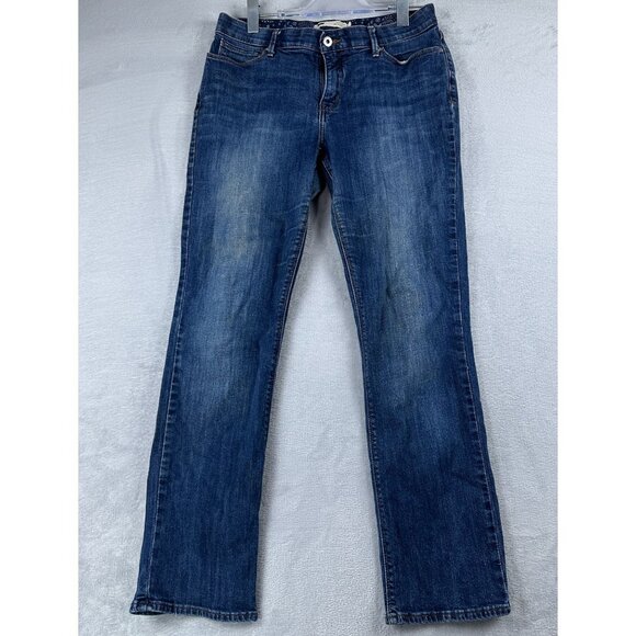 Levi Strauss & Co. 525 Straight Leg Jeans Perfect Waist Womens Size 12 Blue - Picture 1 of 13